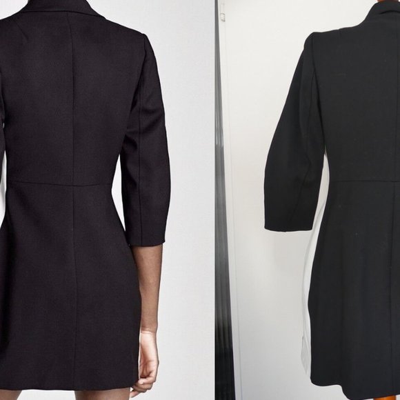 Zara Blazer Dress with Stripe Detail - Size L - Picture 9 of 16
